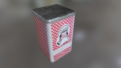 soviet era kitchen tin container - download free 3d model tomaskiniulis 318f799 3d print model - Mito3D