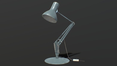 soviet table lamp old russian light game-ready - buy royalty free 3d model anna zhdanova 05d1065 can used any scene games 3d print model - Mito3D