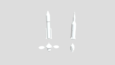navicella spaziale razzi 3d modello anatolii15 2fb4681 3d print model - Mito3D