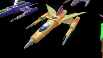 vaisseau spatial poly 2 acheter royalties libre 3d modèle Antonio Rossini rox3d 85fd59b 3d print model - Mito3D