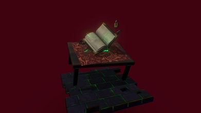 spell book action - 3d model rebeccafuller 2ddce3d uni m planning going recently set task making scene open whilst adding extra assets portray not usually great books so nice chance practice also let me keep up date techniques 3d print model - Mito3D