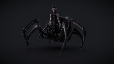 spider queen - buy royalty free 3d model pbr3d 3528fb2 3d print model - Mito3D