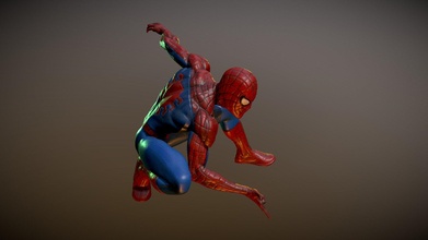 spiderman pose 2 - 4x4x5 3d scan buy royalty free model 3dscanx 9ae3ed2 3d print model - Mito3D