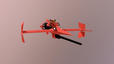 spike's swordfish - cowboy bebop 3d model oliverhawk 1ff9619 see you space second attempt making hard-edged time its spaceship amazing anime 3d print model - Mito3D