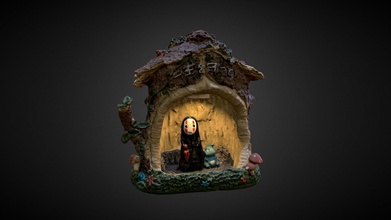 spirited - face diorama 3d scan buy royalty free model 3dscanx debc62d 3d print model - Mito3D