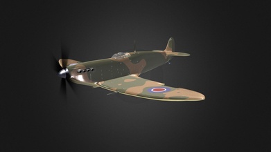 spitfire fight - download free 3d model samuel sdesrosiers d8a6ba1 3d print model - Mito3D