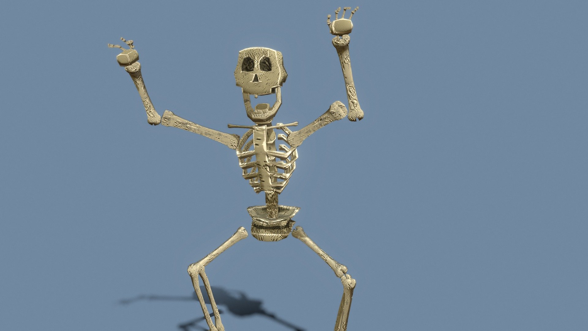 spooky Skelett - kaufen royalty free 3d Modell danielbonnell b743752 hier&rsquo s skeleton animierte Spaß er ursprünglich geschaffen vorherigen Gruppe Projekt noch nicht entschieden Nacharbeit nur playa Runde Animationen wollte ihn haben, verlieren das Gefühl der Knochen wird verzögert, animation geben schwingenden look viel machen 3D print model - Mito3D