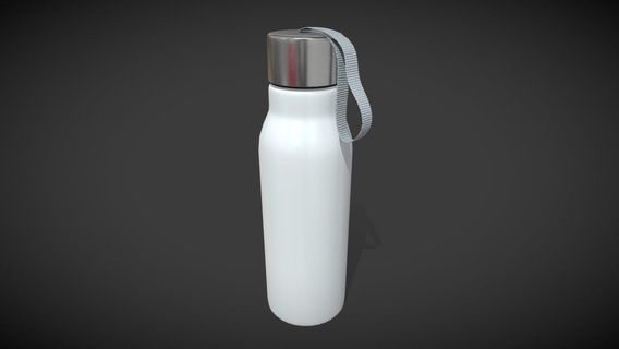 sports water bottle low-poly - buy royalty free 3d model we3do we3domodel drink food storage gym equipment exercise training wellness thermos liquids beverages plastic-bottle water-bottle gym-equipment cup sport container plastic 3d print model - Mito3D