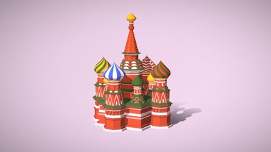st basil's cathedral - 3d model zinzen b25940d cartoon style basil&rsquo s 3d print model - Mito3D