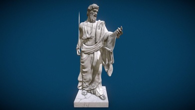 st Paul heykel Vatikan 3dprint satın almak telif Bedava 3d model Franciscodugarte aziz yazdırılabilir dini Aziz 3dmodel 3d print model - Mito3D