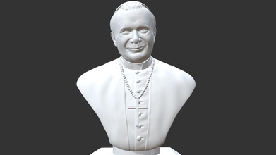 st pope john paul great - buy royalty free 3d model tomveg tomislavveg 5f985f9 3d print model - Mito3D