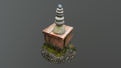 stacked rock sculpture - 3d model everypoint 2fba07b 3d print model - Mito3D