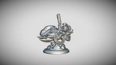 star scrappers terron stallion jetbike rider - 3d model hexystudio 42c6edb printable miniature wargame battledrill fast-paced skirmish game set starscrappers universe starter print & play featuring four main factions coming soon check out more models wwwhexydigital space western setting countless alien species explore galaxy search wealth glory last interstellar war between terrons hy drans ended 50 years ago now peace treaties power trade routes civilizations flourish but new source unlimited has been discovered hexis crystals nations arrive influence history cybernetic bioss mechanical metanels old inhabitants ancient planets weedlocks minegglers pursuing their mysterious goals once again can fragile maintained endless adventure personal use only 3d print model - Mito3D