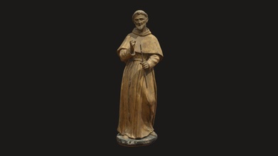 statua di san francesco 3d modelo archimedearte 273d3ec 3d print model - Mito3D