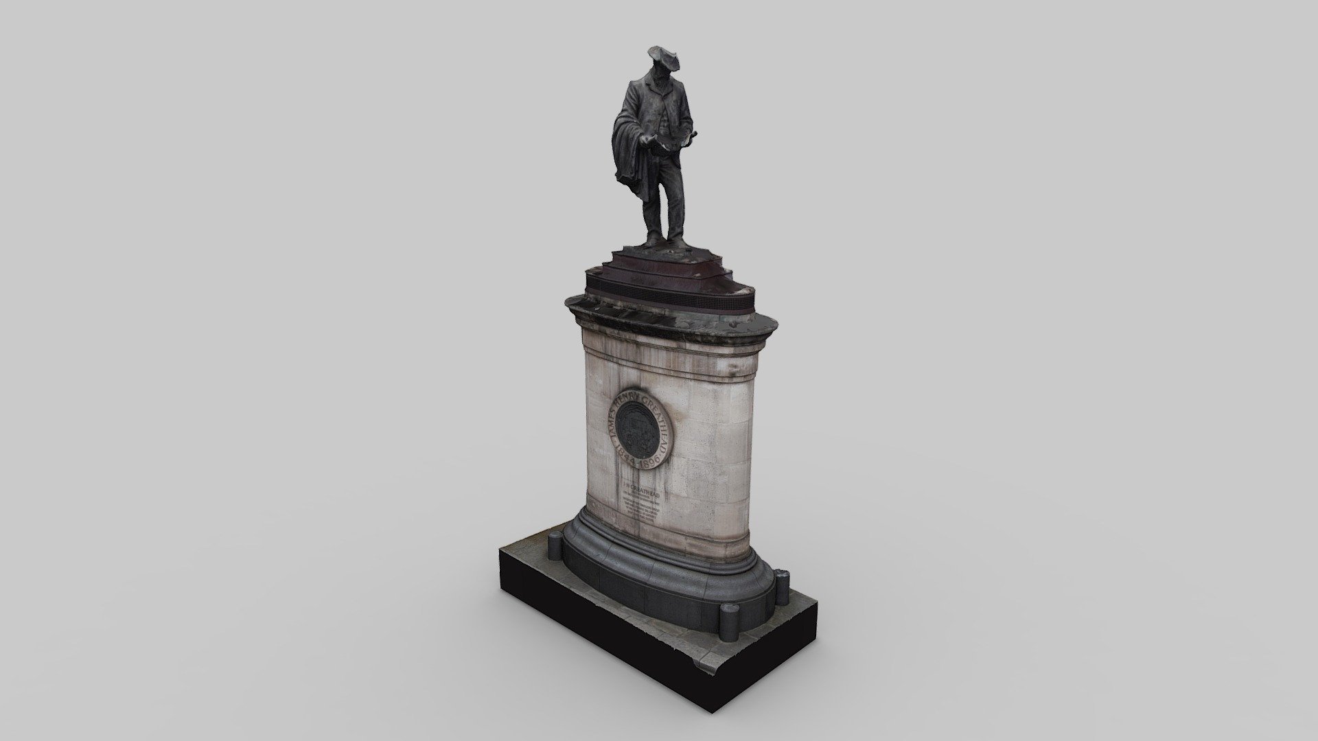 statue von james henry greathead - download Kostenlose 3d-Modell artfletch ad44cdb inventer shield entscheidend Tunnelbau Londoner U-Bahn sockel enthält Metallgitter, das den Zugang vent Welle bank-station unter https enwikipediaorg wiki-statue, die london 128 Fotos Juli 2020 sony a6000 verarbeitet Realität zu erfassen textur top Schultern aufgeräumt wurde statue, 3D print model - Mito3D