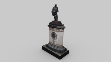 statue james henry greathead - download free 3d model artfletch ad44cdb inventer shield crucial tunnelling london underground plinth contains metal grills giving access vent shaft bank station below https enwikipediaorg wiki 128 photos taken july 2020 sony a6000 processed reality capture texture top shoulders has been cleaned up 3d print model - Mito3D