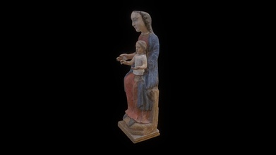 Statue notre Dame 39 avioth xii si cle 3d Modell evensis 757daf6 3d print model - Mito3D