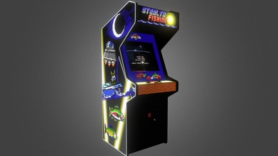 stealth fishing arcade cabinet - download free 3d model williambaldwin 128422b 3d print model - Mito3D