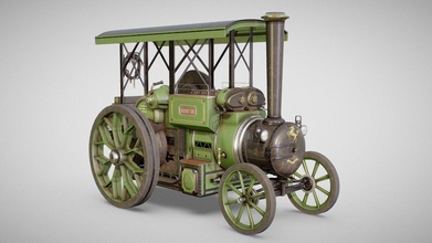 steam tractor - aveling barford buy royalty free 3d model fabio orsi fabioorsi c9db912 3d print model - Mito3D