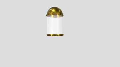 steampunk glass cylinder brass trim 4 - download free 3d model sparkyl 0ec358b 3d print model - Mito3D