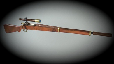 steampunk springfield 1903 sniper rifle - 3d model fabiano batista 80d0207 3d print model - Mito3D
