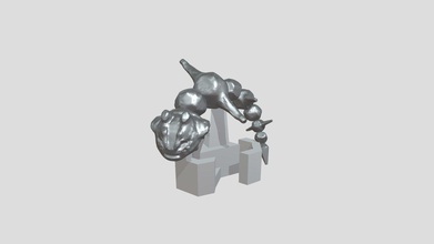 steelix base - download free 3d model atomicwest 26411ff modeled sculpted blender circa 2016 metal energy just there display not portray impaled xd file has 2 meshes separate so you can add your own lots overhang one careful selecting print settings original format fbx 3d print model - Mito3D