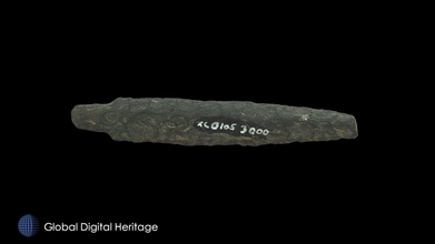 stemmed end blade xcb-105-3000 - download free 3d model global digital heritage globaldigitalheritage 085f6ee stemmed end blade xcb-105-3000 400 bce-100 ce xcb-105 adamagan aleut place walrus hunters head morzhovoi bay western alaska peninsula massive village multiple occupations occupied 400 bce-100 ce largest village arctic estimated 1000 people also has limited occupations dated 2200-1700 bce 1000-600 bce 900-1100 ce western alaska peninsula artifacts presented result research conducted under grants nsf 9630072 nsf 9814086 nsf 9996372 nsf 9996415 nsf 1139266 nsf 1321411 h maschner principal investigator these artifacts were scanned either faro edge arm minolta vivid 9i processed geomagic polyworks 2-8 photos were used texture geomagic wrap original digitizing work done ivl id st univ subsequent processing publication completed global digital heritage - stemmed end blade xcb-105-3000 - download free 3d model global digital heritage globaldigitalheritage 085f6ee
