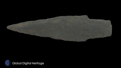 stemmed point end blade xcb-105-2880 - download free 3d model global digital heritage globaldigitalheritage ed8571d 400 bce-100 ce xcb-105 adamagan aleut place walrus hunters head morzhovoi bay western alaska peninsula massive village multiple occupations occupied largest arctic estimated 1000 people also has limited dated 2200-1700 bce 1000-600 900-1100 artifacts presented result research conducted under grants nsf 9630072 9814086 9996372 9996415 1139266 1321411 h maschner principal investigator these were scanned either faro edge arm minolta vivid 9i processed geomagic polyworks 2-8 photos used texture wrap original digitizing work done ivl id st univ subsequent processing publication completed 3d print model - Mito3D