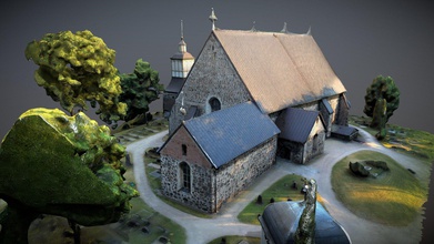 stone church parainen finland - 3d model thesidekick 6e04542 3d print model - Mito3D