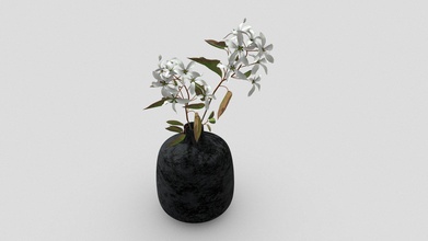 Stein Vase Blumen 3d Modell marc Säger tünchen Studio Architektur Whitewashstudio bfcbb06 3d print model - Mito3D