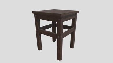 stool - download free 3d model gribbox 3809cd1 3d print model - Mito3D