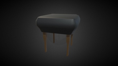 stool - download free 3d model zyrokhd adb3695 lowpoly out textures 3d print model - Mito3D