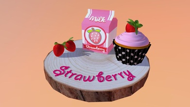strawberry - 3d model redberrie 3b071af 3d print model - Mito3D