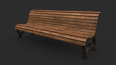 street bench - buy royalty free 3d model donnichols 1ddafec 3d print model - Mito3D