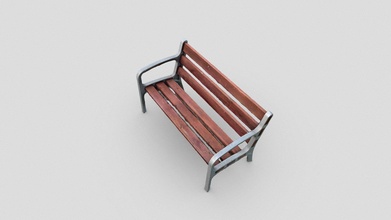 street wooden bench - download free 3d model lior azi liorazi f889c3a 3d print model - Mito3D