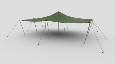 stretch tents - buy royalty free 3d model chakkitpp tent camping garden fishing event pavilion camp party travel festival holiday outdoor journey rest nature canopy hike 3d print model - Mito3D
