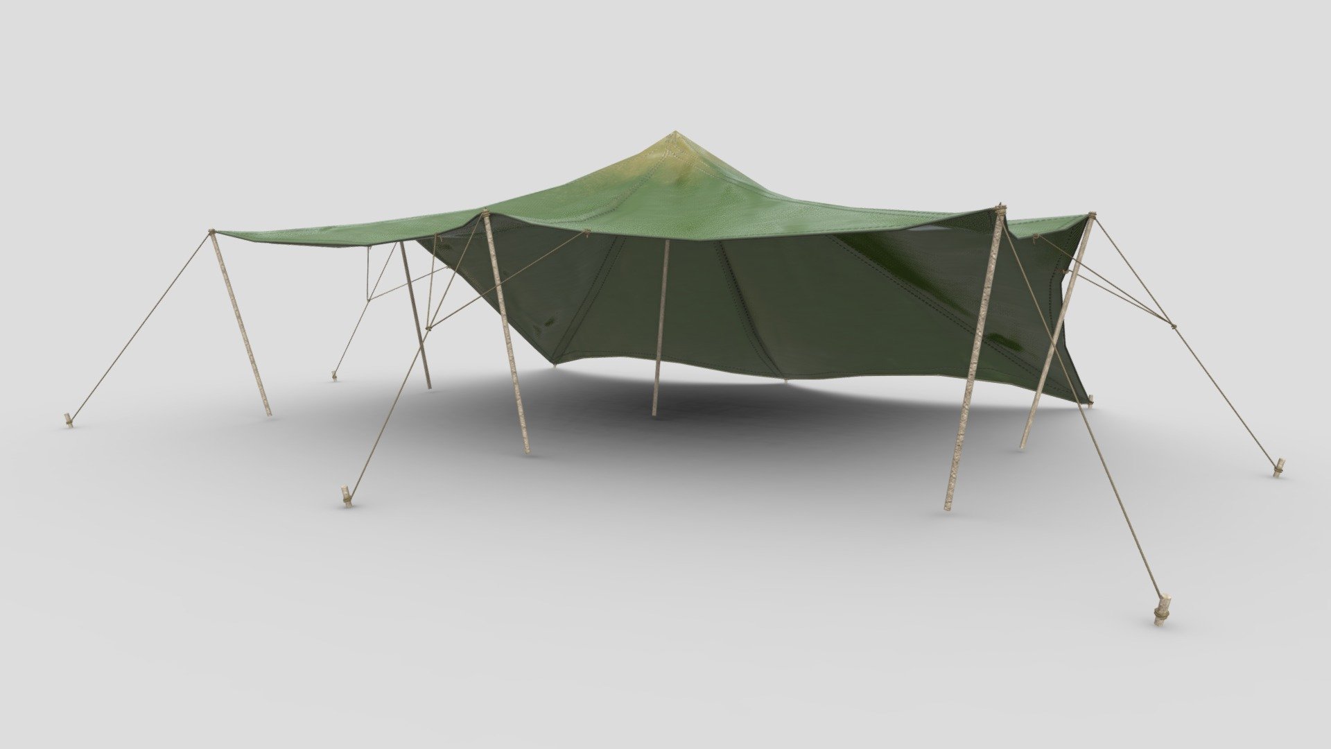 stretch tents 2 - buy royalty free 3d model chakkitpp tent camping garden fishing army camp travel festival holiday outdoor journey rest nature hike 3D print model - Mito3D