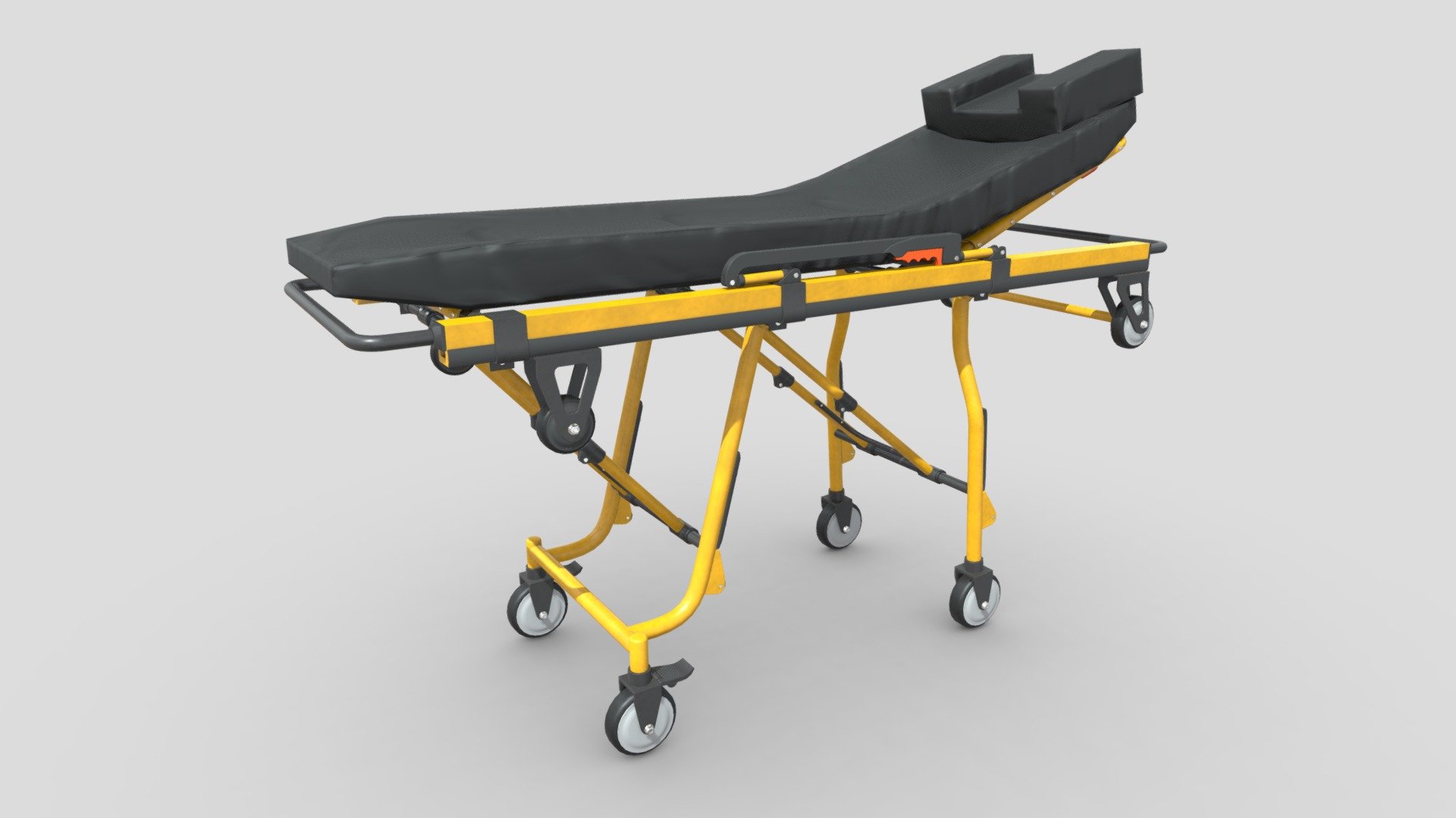 barella acquistare royalty gratuito 3d modello by chakkitpp carrello letto ambulanza clinica paziente servizio emergenza ospedale scienza chirurgia medicinale medico salvare assistenza sanitaria ems mobile 3D print model - Mito3D