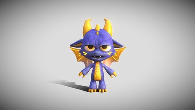 stuffed dragon texture ii - download free 3d model kand8998 kaitlynandrus 284991e simple character asset designed children&rsquo s game variation saphire iii enjoy 3d print model - Mito3D