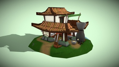 stylised ancient chinese blacksmithery - download free 3d model montycorveleyn 60d4555 3d print model - Mito3D