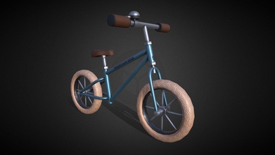 stylized bike - tutorial included buy royalty free 3d model ninashaw 624665e 3d print model - Mito3D