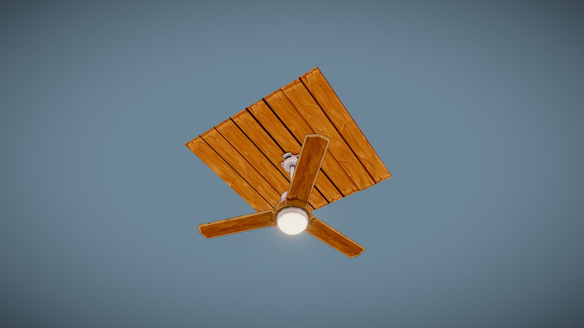 stilisierte Deckenventilator - download Kostenlose 3d-Modell nika mumladze nikam12345678 f5941cd modelliert in blender texturiert 3dcoat mich unterstützen patreon 3D print model - Mito3D