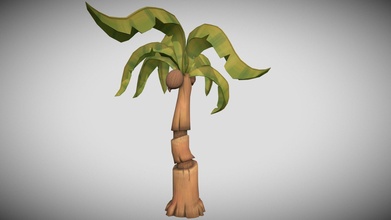 stylized coconut tree - 3d model ezuber 8c2679b 3d print model - Mito3D