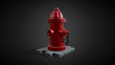 stylized hydrant- tutorial included - buy royalty free 3d model ninashaw 59f7100 3d print model - Mito3D