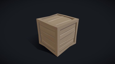 stylized low poly wooden crate - download free 3d model mnichols 78b49c0 simple but deatailed take video game classic tried get most detail could out triangles there were used no textures only vertex colors follow me pollkem 3d print model - Mito3D