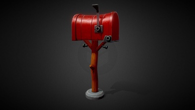 stylized mailbox - tutorial included buy royalty free 3d model ninashaw 511f181 3d print model - Mito3D