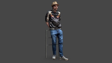 stylized man character - buy royalty free 3d model kanistra 1fe354d 3d print model - Mito3D