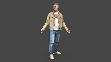 stylized man character - buy royalty free 3d model kanistra d3e5646 3d print model - Mito3D