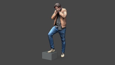 stylized man character - buy royalty free 3d model kanistra e6aea8e 3d print model - Mito3D