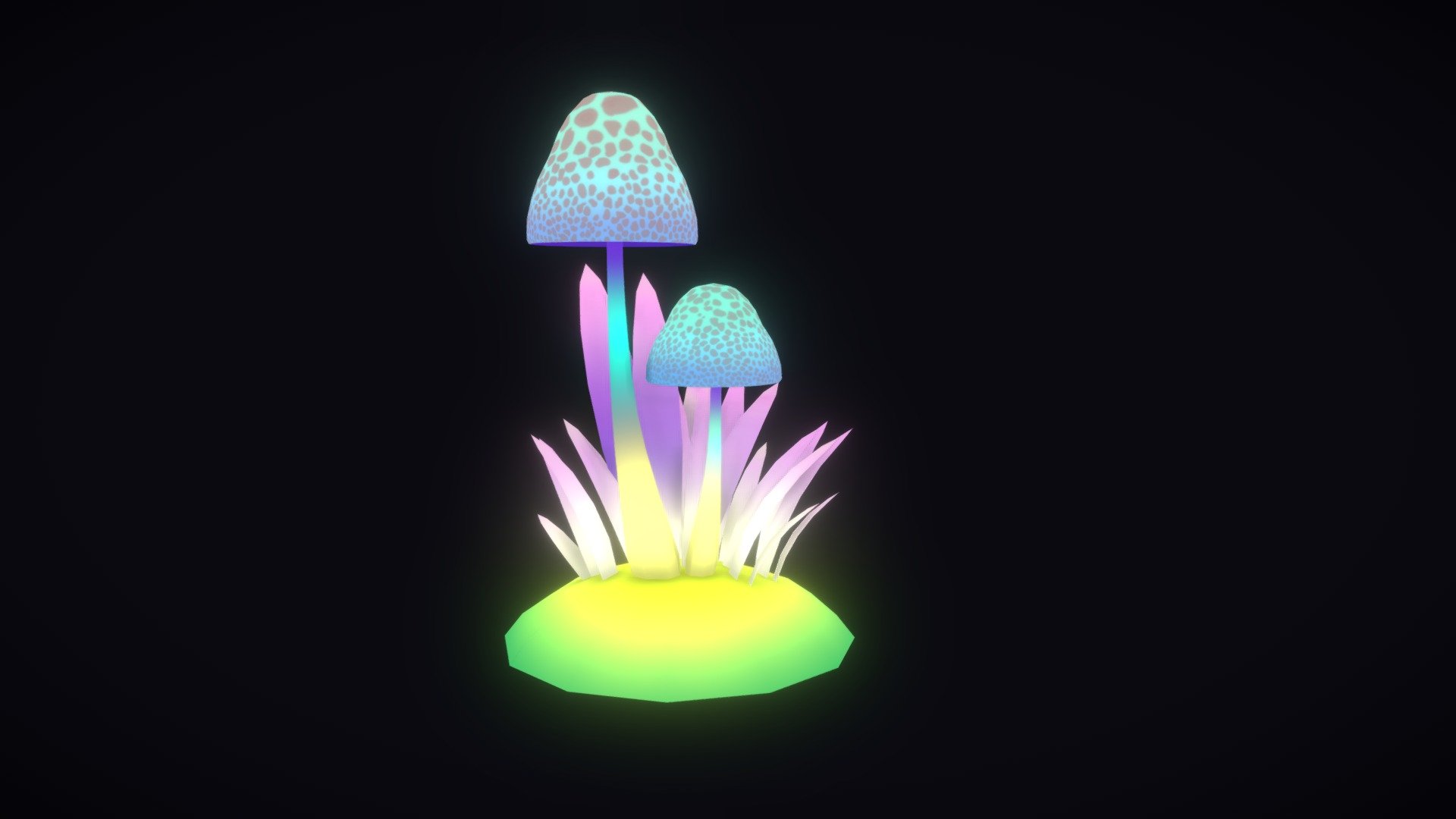 stylized mushrooms - 3d model onlmee c47c63c 3D print model - Mito3D